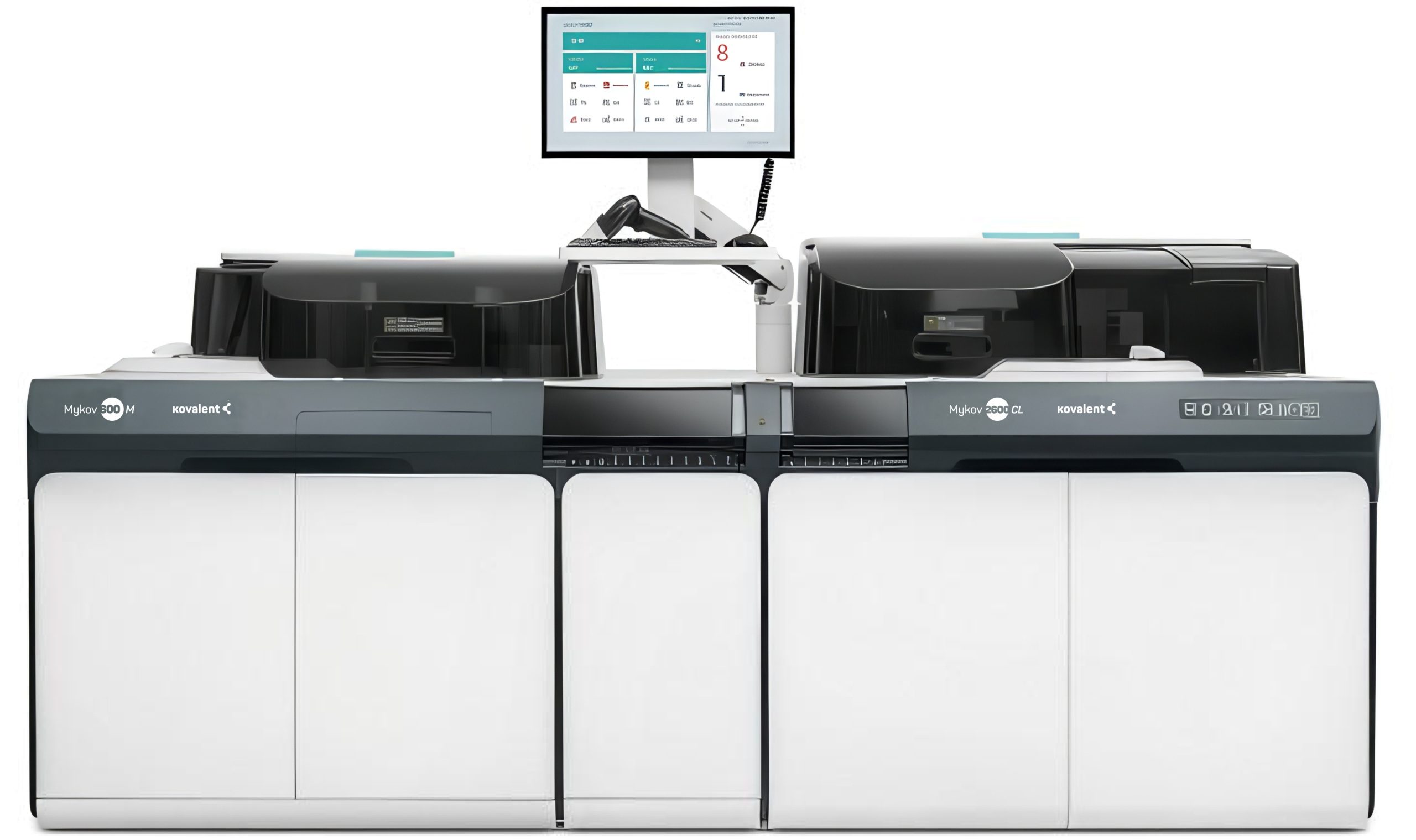 Mykov 600M integrado ao Mykov 2600 CL — solução combinada bioquímica e CLIA